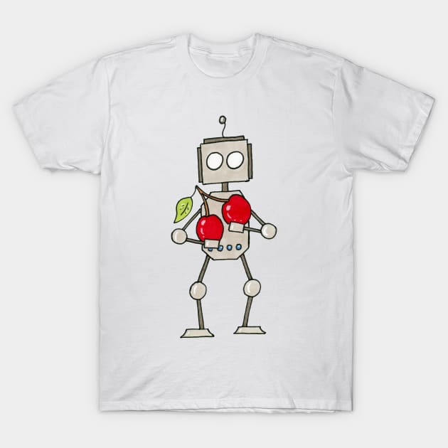 Cherry Bot T-Shirt by CuteBotss